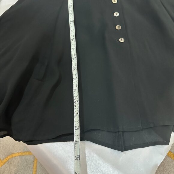 Vintage Mevisto Black Sheer Long Sleeve Dress, Size 8 - Picture 13 of 16